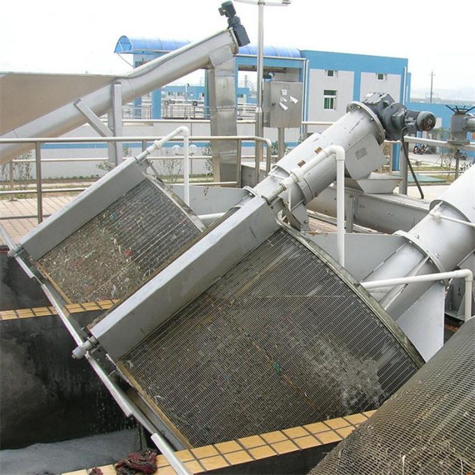 CE ISO9001 Mechanical Rotary Drum Screen , Fine Screen Wastewater Treatment
