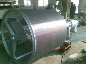 Automatic Rotary Drum Fine Screen For Sewage Treatment Plant 35° Installation Holly